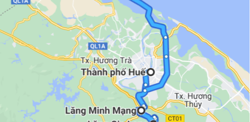 Tombeaux royaux et Vie locale au long de la rivière des Parfums