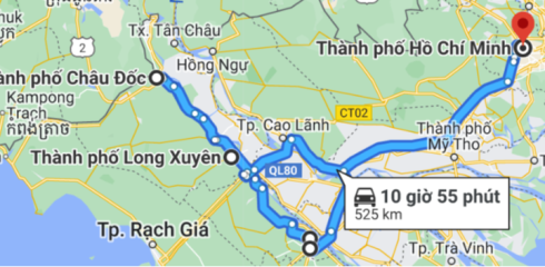 Cai Be – Can Tho – Chau Doc - Tam Nong - Saigon