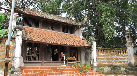 Pagode de Maître, Pagode de L’Ouest, village de Duong Lam et visite d’un atelier artisanal de fabrique de libellules