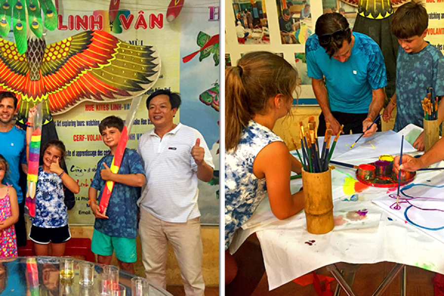 Discovery of Hue and kite making