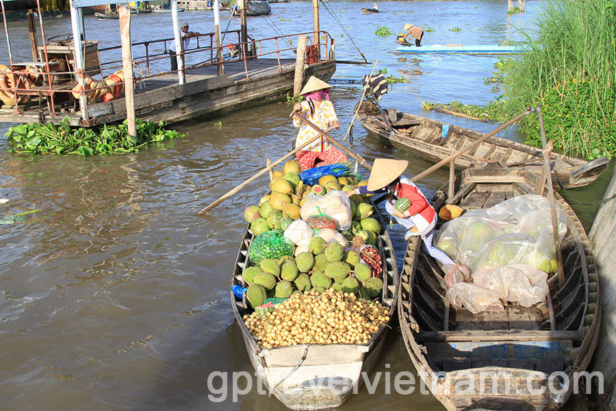 Can Tho: Floating Market and Biking Tour in Phong Dien
